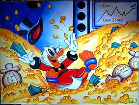 Das Kerlchen hat freude am Geld!