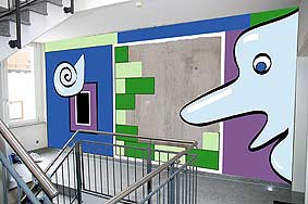 Wandgestaltung grafisch dargestellt